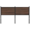 Tête de lit chêne marron 135 cm bois d'ingénierie et acier 