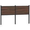 Tête de lit chêne marron 135 cm bois d'ingénierie et acier 