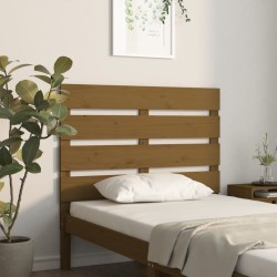 Tête de lit Marron miel 100x3x80 cm Bois massif de pin 