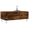 Table basse Chêne fumé 90x50x36,5 cm Bois d'ingénierie 