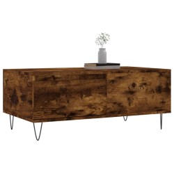 Table basse Chêne fumé 90x50x36,5 cm Bois d'ingénierie 