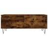 Table basse Chêne fumé 90x50x36,5 cm Bois d'ingénierie 