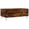 Table basse Chêne fumé 90x50x36,5 cm Bois d'ingénierie 