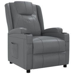 Fauteuil inclinable Anthracite Similicuir 