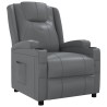 Fauteuil inclinable Anthracite Similicuir 