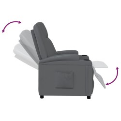 Fauteuil inclinable Anthracite Similicuir 