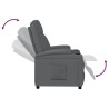 Fauteuil inclinable Anthracite Similicuir 
