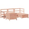 Salon de jardin 5 pcs bois massif sapin de douglas 