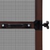 Moustiquaire à charnière pour portes Marron 100x215 cm 