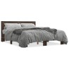Cadre de lit sans matelas chêne marron 160x200 cm 