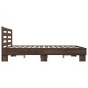 Cadre de lit sans matelas chêne marron 160x200 cm 