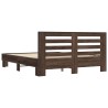Cadre de lit sans matelas chêne marron 160x200 cm 