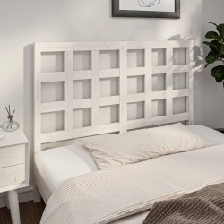 Tête de lit blanc 140,5x4x100 cm bois massif de pin 