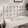 Tête de lit blanc 140,5x4x100 cm bois massif de pin 