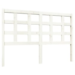Tête de lit blanc 140,5x4x100 cm bois massif de pin 