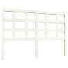 Tête de lit blanc 140,5x4x100 cm bois massif de pin 