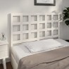 Tête de lit blanc 140,5x4x100 cm bois massif de pin 