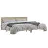 Cadre de lit sans matelas chêne sonoma 180x200 cm 