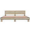 Cadre de lit sans matelas chêne sonoma 180x200 cm 