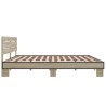 Cadre de lit sans matelas chêne sonoma 180x200 cm 