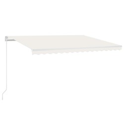 Auvent manuel rétractable 450x350 cm Crème 