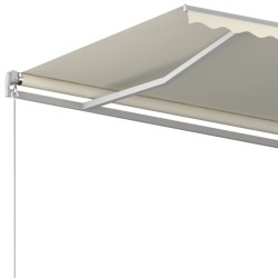 Auvent manuel rétractable 450x350 cm Crème 