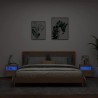 Meubles TV muraux lumières LED 2 pcs chêne sonoma 40x30x40 cm 