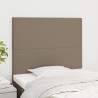 Têtes de lit 2 pcs Taupe 90x5x78/88 cm Tissu 