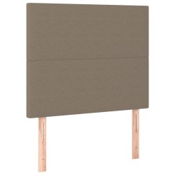 Têtes de lit 2 pcs Taupe 90x5x78/88 cm Tissu 
