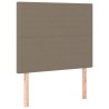 Têtes de lit 2 pcs Taupe 90x5x78/88 cm Tissu 