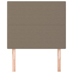 Têtes de lit 2 pcs Taupe 90x5x78/88 cm Tissu 