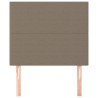 Têtes de lit 2 pcs Taupe 90x5x78/88 cm Tissu 