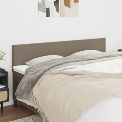 Têtes de lit 2 pcs Taupe 90x5x78/88 cm Tissu 