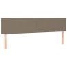 Têtes de lit 2 pcs Taupe 90x5x78/88 cm Tissu 