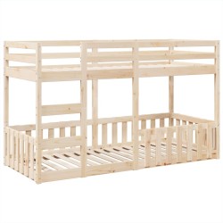 Lit superposé 90x200 cm Bois de pin massif 