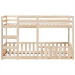 Lit superposé 90x200 cm Bois de pin massif 