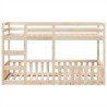 Lit superposé 90x200 cm Bois de pin massif 