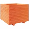 Jardinière cire marron 60x60x49,5 cm bois de pin massif 