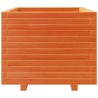 Jardinière cire marron 60x60x49,5 cm bois de pin massif 