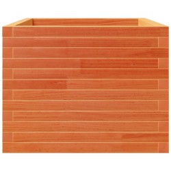 Jardinière cire marron 60x60x49,5 cm bois de pin massif 
