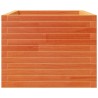 Jardinière cire marron 60x60x49,5 cm bois de pin massif 