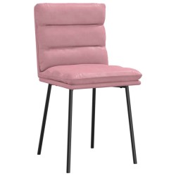 Chaises à manger lot de 2 Rose Velours 