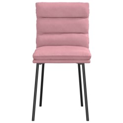 Chaises à manger lot de 2 Rose Velours 