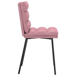 Chaises à manger lot de 2 Rose Velours 