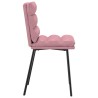 Chaises à manger lot de 2 Rose Velours 