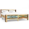 Cadre de lit sans matelas Bois de récupération massif 180x200cm 