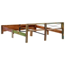 Cadre de lit sans matelas Bois de récupération massif 180x200cm 