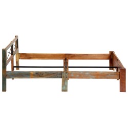 Cadre de lit sans matelas Bois de récupération massif 180x200cm 