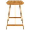 Ensemble de bar de jardin 5 pcs Marron 