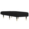Chaise longue noir velours 